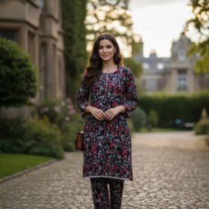 Winter Collection 2 Pcs Stitched Micro Polo Cotton Women Dress Marina Wool Specially