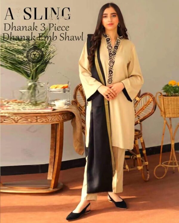 ASLING DYOT Most Hit Articles 3 Pcs Unstitched Embroidered Suit