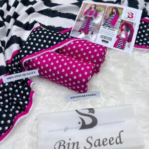 MIX BRAND Premium Khaddar 3 Pcs Unstitched Printed Suit