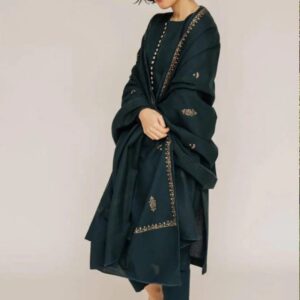 3 Pcs Women’s Unstitched Embroidered Suit