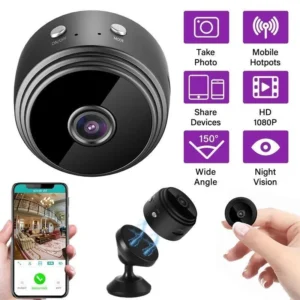 A9 Mini WiFi Camera with Night Vision – Magnetic Wireless Micro Camera with Phone App