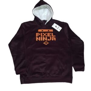 Men’s Graphic Sublimation Hooded Fleece Hoodie – 1 Pc in Stylish Brown