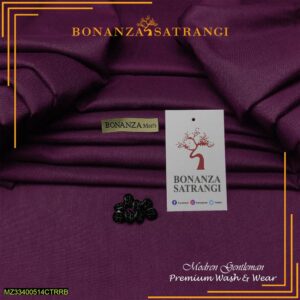 Men’s Unstitched Wash And Wear Plain Suit