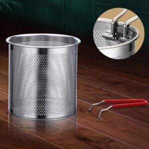 Stainless Steel Strainer Pot Set of 8 Pcs – Easy to Clean and Hang – Versatile Kitchen Essential