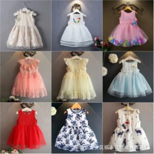 Girls Dress Summer 2026 New European and American Children’s Dress