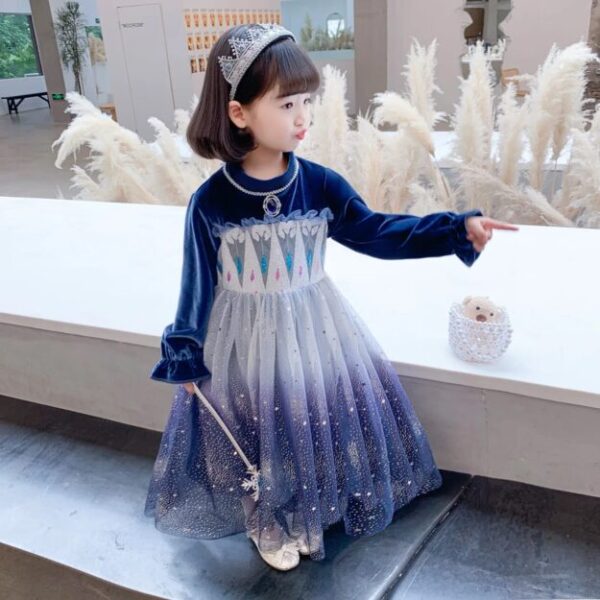 Autumn and Winter Frozen Princess Aisha Dress