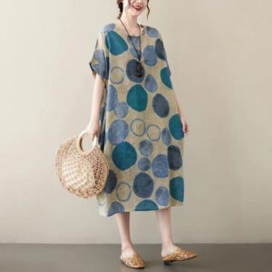 cotton and linen vintage flower artistic