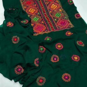 2 Pcs Women’s Unstitched Hand Work Suit