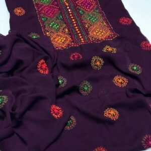 2 Pcs Women’s Unstitched Hand Work Suit