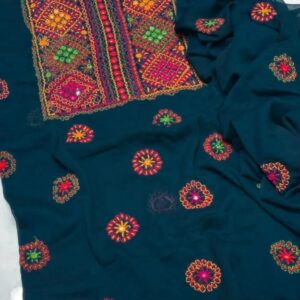 2 Pcs Women’s Unstitched Hand Work Suit