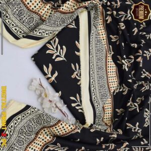2 Pcs Women’s Unstitched winter Printed Suit