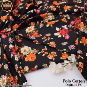 2 Pcs Women’s Unstitched winter Printed Suit