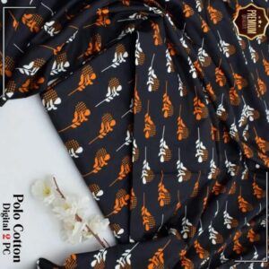 2 Pcs Women’s Unstitched winter Printed Suit