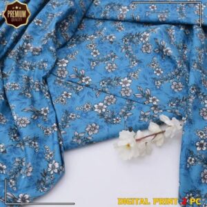 2 Pcs Women’s Unstitched winter Printed Suit