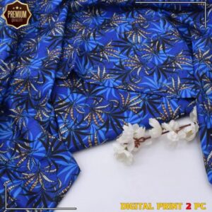 2 Pcs Women’s Unstitched winter Printed Suit