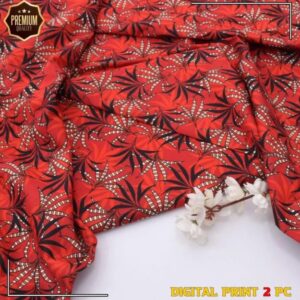 2 Pcs Women’s Unstitched winter Printed Suit