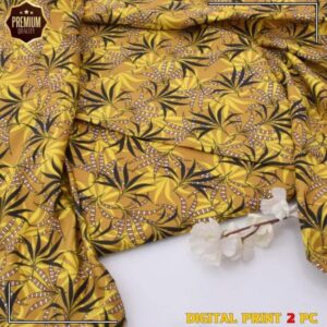 2 Pcs Women’s Unstitched winter Printed Suit