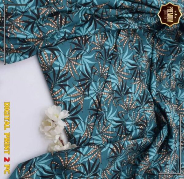 2 Pcs Women's Unstitched winter Printed Suit