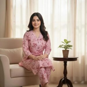 SbyS 2 Pcs Winter Stitched Khaddar Printed Shirt And Trouser