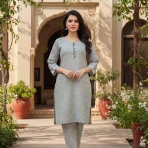 SbyS 2 Pcs Women’s Winter Khaddar Printed Shirt And Trouser