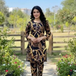 Winter Collection 2 Pcs Stitched Micro Polo Cotton Women Dress Marina Wool Specially