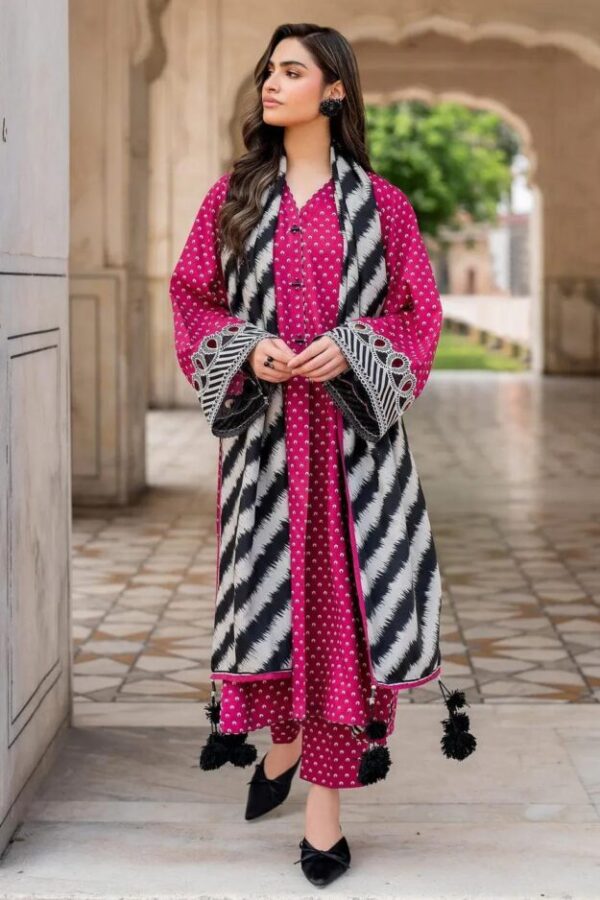 MIX BRAND Premium Khaddar 3 Pcs Unstitched Printed Suit
