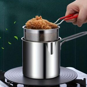 Stainless Steel Strainer Pot Set of 8 Pcs – Easy to Clean and Hang – Versatile Kitchen Essential