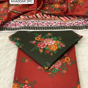 3 Pcs Women’s Unstitched Digital Print Suit