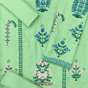 2 Pcs Women’s Unstitched Embroidered Suit
