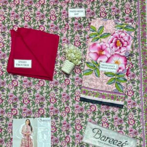 3 Pcs Women’s Unstitched Viscose Printed Suit