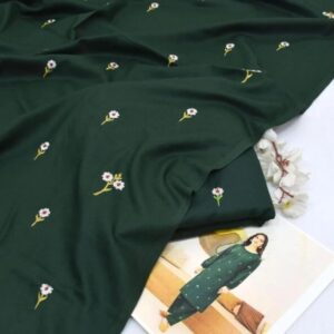 2 Pcs Women’s Unstitched Embroidered Suit