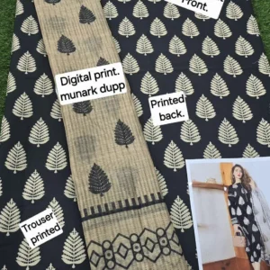 3 Pcs Women’s Unstitched Printed Suit