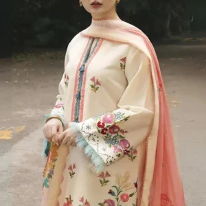 MOST TRENDING LAWN 3 Pcs Unstitched Embroidered Suit