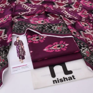 3 Pcs Women’s Unstitched Digital Print Suit